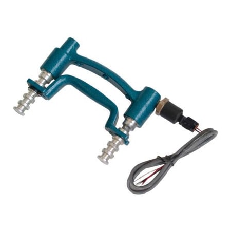 Fabrication Enterprises Baseline Hydraulic Hand Dynamometer, 300 lb. Analog Output Signal, No Gauge, Blue 12-0248